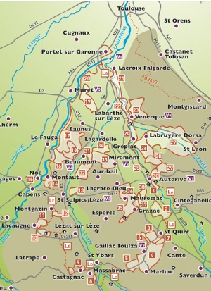 Circuits randonnée Ariège, Lèze, Garonne